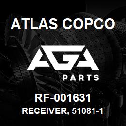 RF-001631 Atlas Copco RECEIVER, 51081-1 | AGA Parts