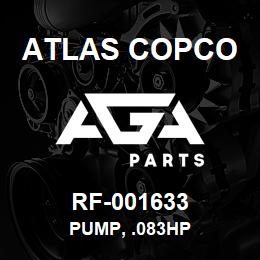 RF-001633 Atlas Copco PUMP, .083HP | AGA Parts