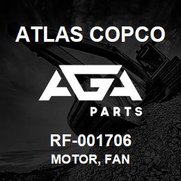 RF-001706 Atlas Copco MOTOR, FAN | AGA Parts