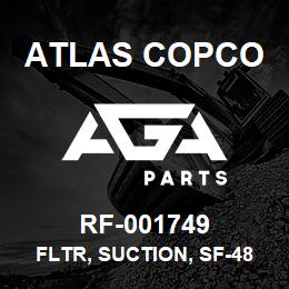 RF-001749 Atlas Copco FLTR, SUCTION, SF-4811-T, 1.375" | AGA Parts