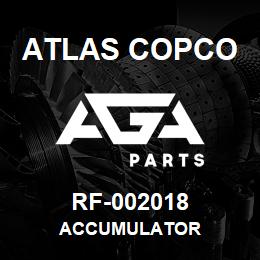 RF-002018 Atlas Copco ACCUMULATOR | AGA Parts