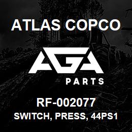 RF-002077 Atlas Copco SWITCH, PRESS, 44PS17-0039 | AGA Parts