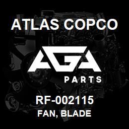 RF-002115 Atlas Copco FAN, BLADE | AGA Parts