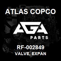 RF-002849 Atlas Copco VALVE, EXPAN | AGA Parts