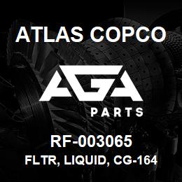 RF-003065 Atlas Copco FLTR, LIQUID, CG-164-S | AGA Parts