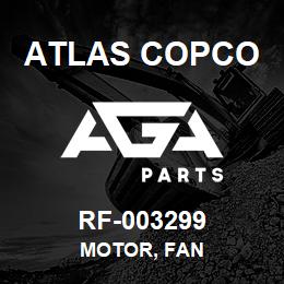 RF-003299 Atlas Copco MOTOR, FAN | AGA Parts