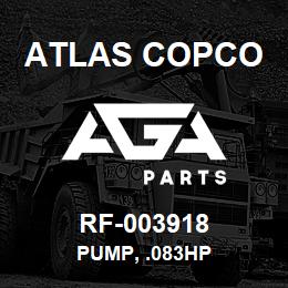 RF-003918 Atlas Copco PUMP, .083HP | AGA Parts