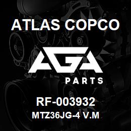 RF-003932 Atlas Copco MTZ36JG-4 V.M | AGA Parts