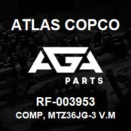 RF-003953 Atlas Copco COMP, MTZ36JG-3 V.M | AGA Parts