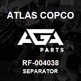 RF-004038 Atlas Copco SEPARATOR | AGA Parts