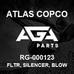 RG-000123 Atlas Copco FLTR, SILENCER, BLOWER | AGA Parts