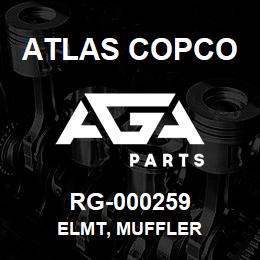 RG-000259 Atlas Copco ELMT, MUFFLER | AGA Parts