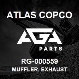 RG-000559 Atlas Copco MUFFLER, EXHAUST | AGA Parts