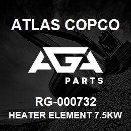 RG-000732 Atlas Copco HEATER ELEMENT 7.5KW | AGA Parts