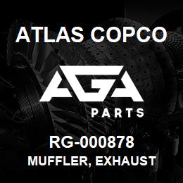 RG-000878 Atlas Copco MUFFLER, EXHAUST | AGA Parts