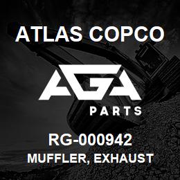 RG-000942 Atlas Copco MUFFLER, EXHAUST | AGA Parts