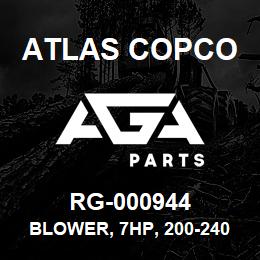 RG-000944 Atlas Copco BLOWER, 7HP, 200-240/400-460-3 | AGA Parts