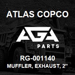 RG-001140 Atlas Copco MUFFLER, EXHAUST, 2"NPT | AGA Parts