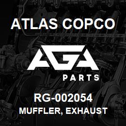 RG-002054 Atlas Copco MUFFLER, EXHAUST | AGA Parts