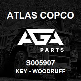 S005907 Atlas Copco KEY - WOODRUFF | AGA Parts