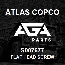 S007677 Atlas Copco FLAT HEAD SCREW | AGA Parts