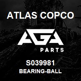 S039981 Atlas Copco BEARING-BALL | AGA Parts