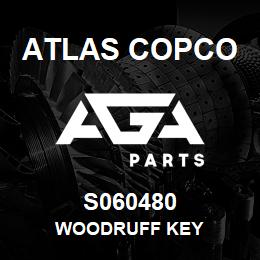 S060480 Atlas Copco WOODRUFF KEY | AGA Parts