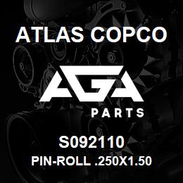 S092110 Atlas Copco PIN-ROLL .250X1.50 | AGA Parts