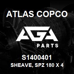 S1400401 Atlas Copco SHEAVE, SPZ 180 X 4 | AGA Parts