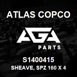 S1400415 Atlas Copco SHEAVE, SPZ 160 X 4 | AGA Parts