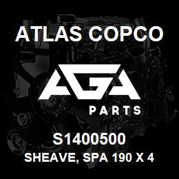 S1400500 Atlas Copco SHEAVE, SPA 190 X 4 | AGA Parts