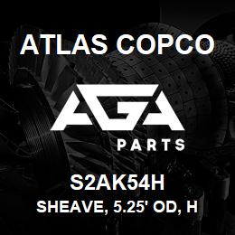 S2AK54H Atlas Copco SHEAVE, 5.25' OD, H | AGA Parts