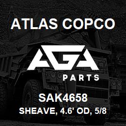 SAK4658 Atlas Copco SHEAVE, 4.6' OD, 5/8 | AGA Parts