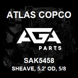 SAK5458 Atlas Copco SHEAVE, 5.2' OD, 5/8 | AGA Parts