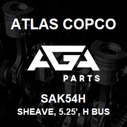 SAK54H Atlas Copco SHEAVE, 5.25', H BUS | AGA Parts