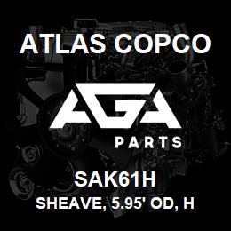 SAK61H Atlas Copco SHEAVE, 5.95' OD, H | AGA Parts