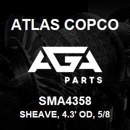 SMA4358 Atlas Copco SHEAVE, 4.3' OD, 5/8 | AGA Parts