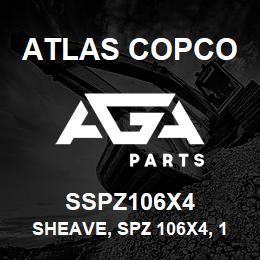 SSPZ106X4 Atlas Copco SHEAVE, SPZ 106X4, 1 | AGA Parts