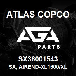 SX36001543 Atlas Copco SX, AIREND-XL1600/XL1900 | AGA Parts