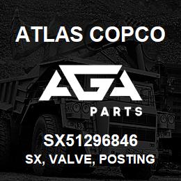 SX51296846 Atlas Copco SX, VALVE, POSTING | AGA Parts