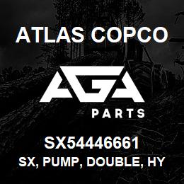 SX54446661 Atlas Copco SX, PUMP, DOUBLE, HYDRAULIC | AGA Parts