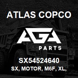 SX54524640 Atlas Copco SX, MOTOR, M6F, XL, KEYSHAFT | AGA Parts