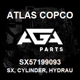 SX57199093 Atlas Copco SX, CYLINDER, HYDRAULIC | AGA Parts