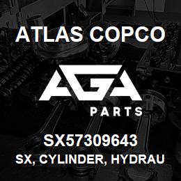 SX57309643 Atlas Copco SX, CYLINDER, HYDRAULIC | AGA Parts