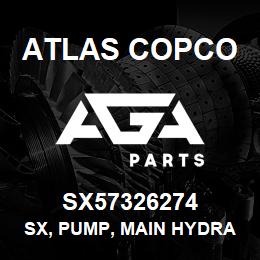 SX57326274 Atlas Copco SX, PUMP, MAIN HYDRAULIC | AGA Parts