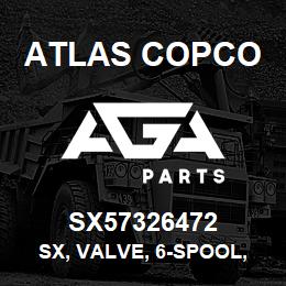 SX57326472 Atlas Copco SX, VALVE, 6-SPOOL, 24 V. | AGA Parts