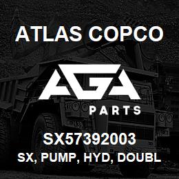 SX57392003 Atlas Copco SX, PUMP, HYD, DOUBLE | AGA Parts