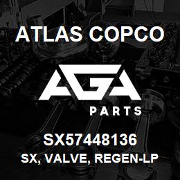 SX57448136 Atlas Copco SX, VALVE, REGEN-LP | AGA Parts