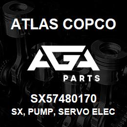 SX57480170 Atlas Copco SX, PUMP, SERVO ELEC 5AO | AGA Parts