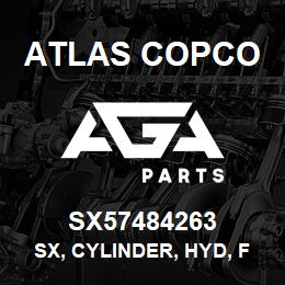 SX57484263 Atlas Copco SX, CYLINDER, HYD, FEED | AGA Parts